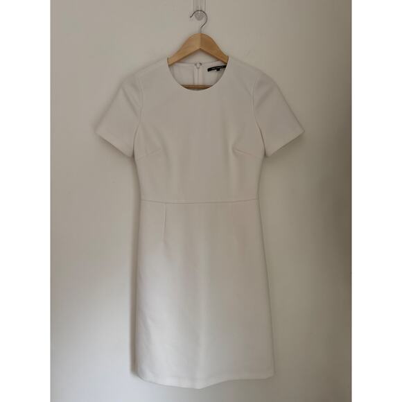 Kobi Halperin Classic Sheath Mini Dress in White, Sz 4 - Picture 7 of 13